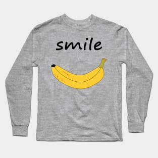 The Smile is Banana Long Sleeve T-Shirt